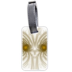 Fractal Fantasy Background Pattern Luggage Tag (two Sides) by Wegoenart