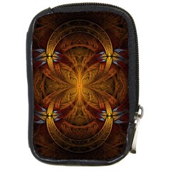 Fractal Art Abstract Pattern Compact Camera Leather Case by Wegoenart