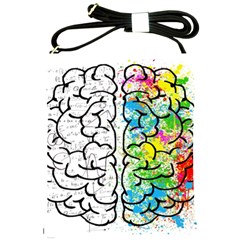 Brain Mind Psychology Idea Drawing Shoulder Sling Bag by Wegoenart