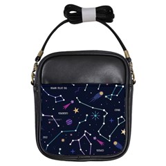 Space Wallpapers Girls Sling Bag by Nexatart