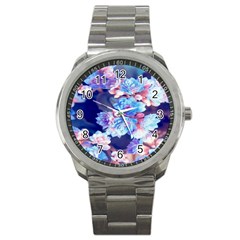 Flowers Sport Metal Watch by Sparkle