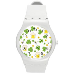 St Patricks Day Round Plastic Sport Watch (m) by Valentinaart