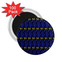 Blue Illusion 2 25  Magnets (100 Pack)  by Sparkle