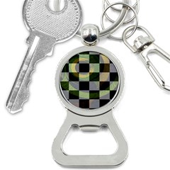 Digital Checkboard Bottle Opener Key Chain by Sparkle