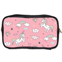 Cute Unicorn Seamless Pattern Toiletries Bag (two Sides) by Vaneshart