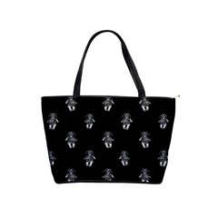 Creepy Skull Doll Motif Print Pattern Classic Shoulder Handbag