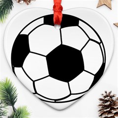 Soccer Lovers Gift Ornament (heart) by ChezDeesTees