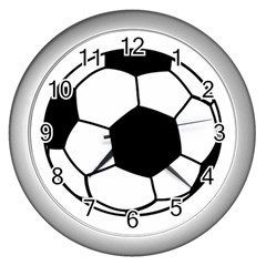 Soccer Lovers Gift Wall Clock (silver) by ChezDeesTees