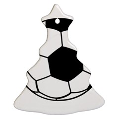 Soccer Lovers Gift Christmas Tree Ornament (two Sides) by ChezDeesTees