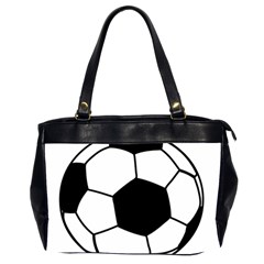 Soccer Lovers Gift Oversize Office Handbag (2 Sides) by ChezDeesTees