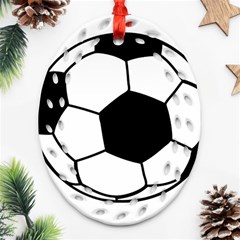 Soccer Lovers Gift Oval Filigree Ornament (two Sides) by ChezDeesTees