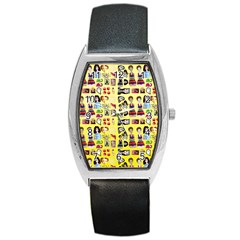 Kawaiicollagepattern3 Barrel Style Metal Watch by snowwhitegirl