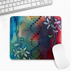 Flower Dna Large Mousepads by RobLilly