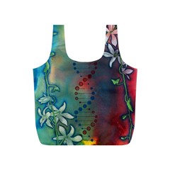 Flower Dna Full Print Recycle Bag (s) by RobLilly