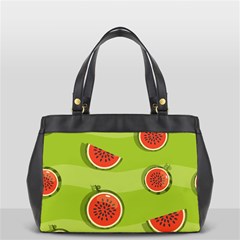 Seamless Background With Watermelon Slices Oversize Office Handbag by BangZart