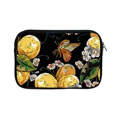 Embroidery Blossoming Lemons Butterfly Seamless Pattern Apple Ipad Mini Zipper Cases by BangZart