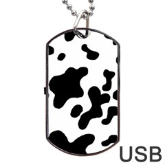 Cow Pattern Dog Tag Usb Flash (two Sides) by BangZart