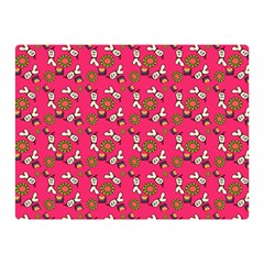 Clown Ghost Pattern Pink Double Sided Flano Blanket (mini)  by snowwhitegirl