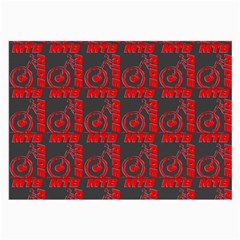 015 Mountain Bike - Mtb - Hardtail And Downhill Large Glasses Cloth (2 Sides) by DinzDas