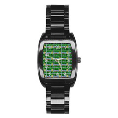 Game Over Karate And Gaming - Pixel Martial Arts Stainless Steel Barrel Watch by DinzDas