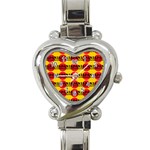 Japan Nippon Style - Japan Sun Heart Italian Charm Watch Front