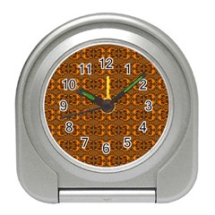 Inka Cultur Animal - Animals And Occult Religion Travel Alarm Clock by DinzDas