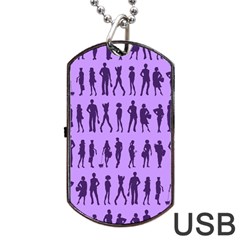 Normal People And Business People - Citizens Dog Tag Usb Flash (two Sides) by DinzDas