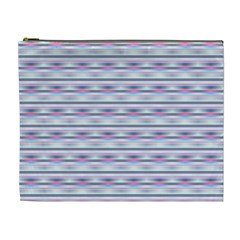 Pastel Lines, Bars Pattern, Pink, Light Blue, Purple Colors Cosmetic Bag (xl)