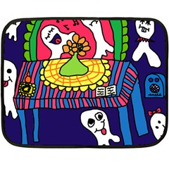 Circus Ghosts Digital Double Sided Fleece Blanket (mini)  by snowwhitegirl