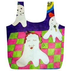 Circus Ghosts Sing Full Print Recycle Bag (xxxl) by snowwhitegirl