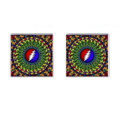 Grateful Dead Cufflinks (square) by Sapixe