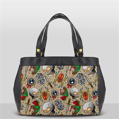 Tattoo Pattern Oversize Office Handbag (2 Sides) by Amaryn4rt