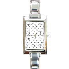 Vintage Car Motif Prin Pattern 2001 Rectangle Italian Charm Watch by dflcprintsclothing