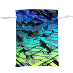 Digital Abstract  Lightweight Drawstring Pouch (xl)