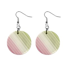 Pink Green Mini Button Earrings by Sparkle