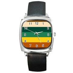 Retro 80s Square Metal Watch by tmsartbazaar