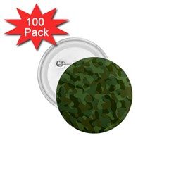 Green Army Camouflage Pattern 1 75  Buttons (100 Pack)  by SpinnyChairDesigns