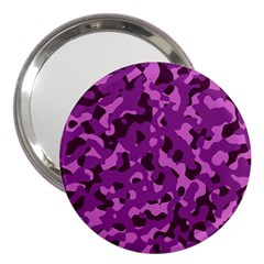 Dark Purple Camouflage Pattern 3  Handbag Mirrors by SpinnyChairDesigns