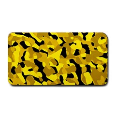 Black And Yellow Camouflage Pattern Medium Bar Mats by SpinnyChairDesigns