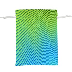 Blue Green Abstract Stripe Pattern   Lightweight Drawstring Pouch (xl)