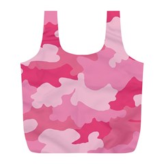 Camo Pink Full Print Recycle Bag (l) by MooMoosMumma