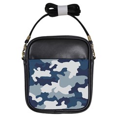 Camo Blue Girls Sling Bag by MooMoosMumma