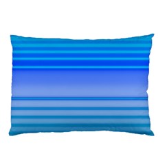 Blue Purple Color Stripes Ombre Pillow Case (two Sides)