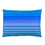 Blue Purple Color Stripes Ombre Pillow Case (Two Sides) Front