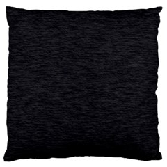 Black Color Texture Large Flano Cushion Case (two Sides)