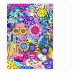 Double Sunflower Abstract Large Garden Flag (Two Sides) Front