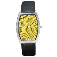 Golden Wave  Barrel Style Metal Watch by Sabelacarlos