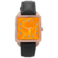 Honey Wave 2 Rose Gold Leather Watch  by Sabelacarlos