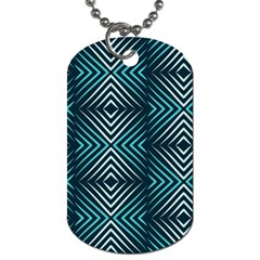 Blue Motif Design Dog Tag (two Sides) by tmsartbazaar