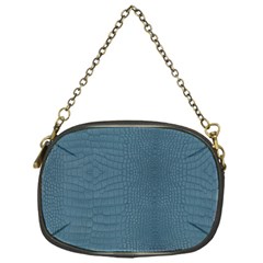 Turquoise Alligator Skin Chain Purse (one Side) by LoolyElzayat